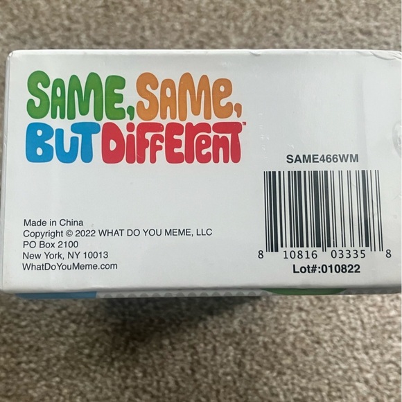 SAME, SAME, BUT DIFFERENT Party Game New In Box - Picture 4 of 4